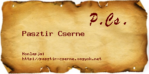 Pasztir Cserne névjegykártya